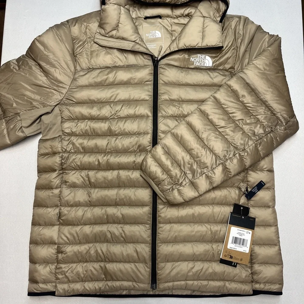 The North Face Terra Peak Zip-Up Hoodie Coat Mens Large Mushroom Gray (Tan)‎
